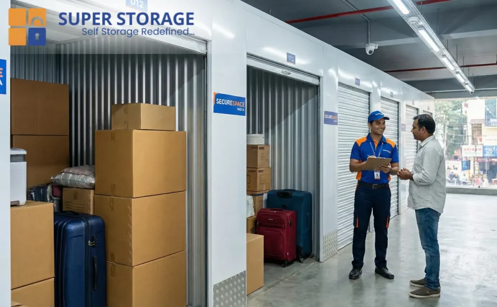 Daily storage units in Bangalore with secure and flexible storage space for luggage, furniture and household items by SuperStorage