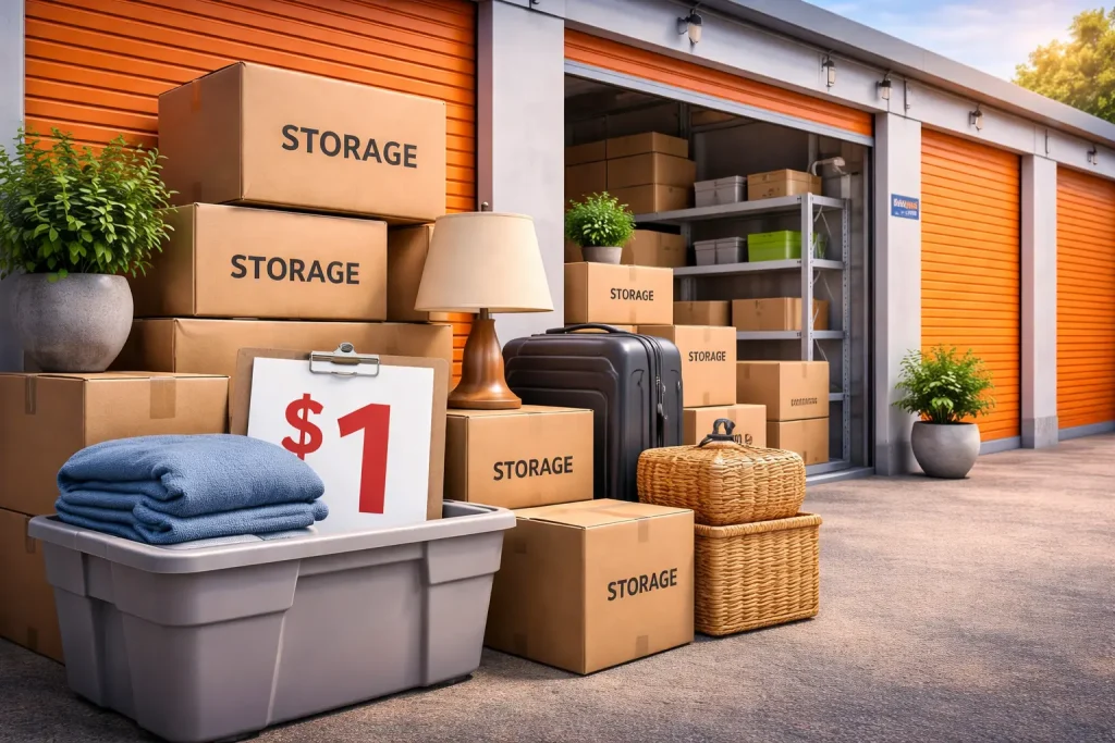 cheap self storage units with affordable storage boxes and secure facility