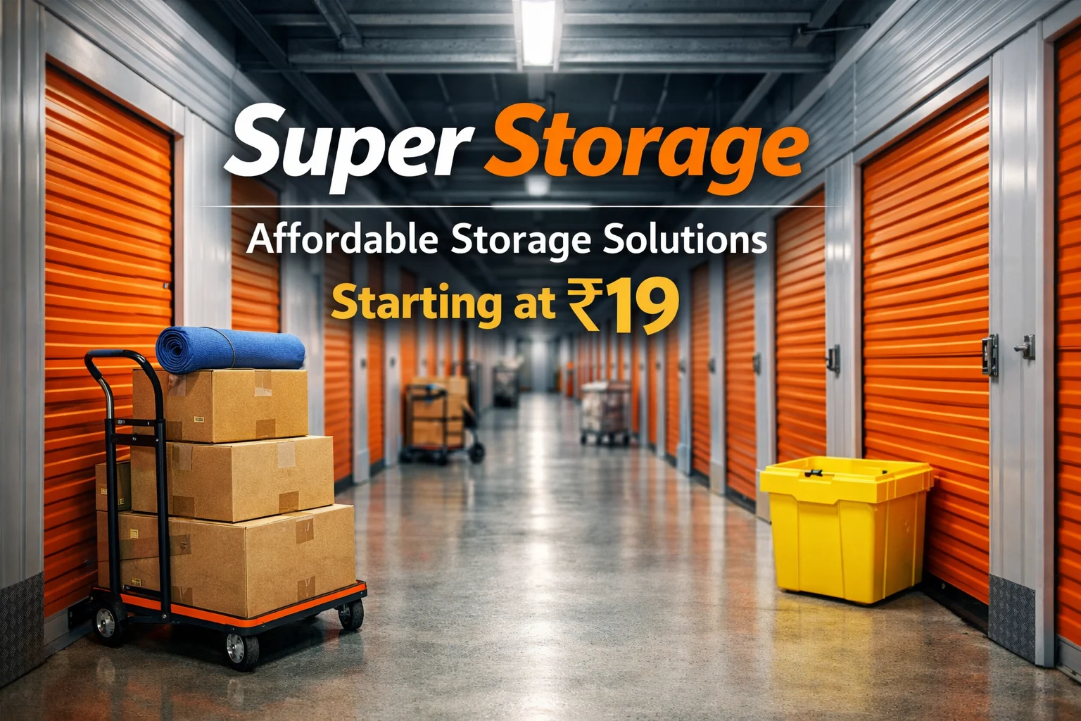 Modern storage facility in Bangalore showcasing secure and affordable storage units, highlighting Super Storage as the best low cost storage in Bangalore.